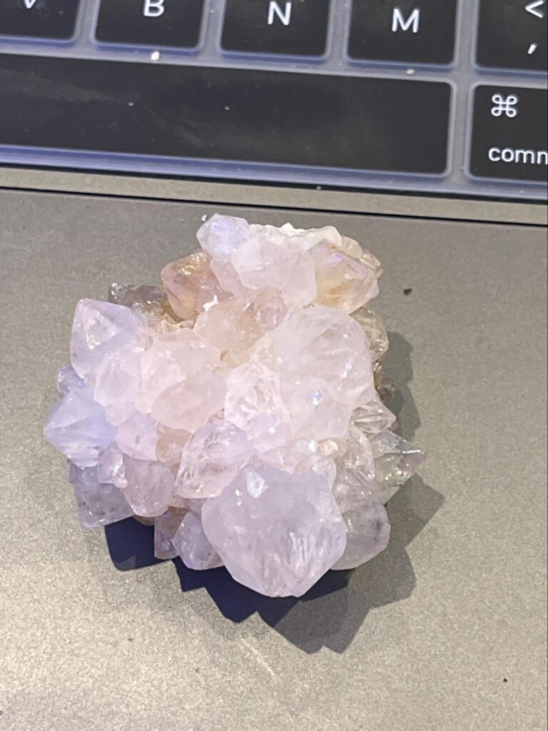 Spirit quartz is only found in South Africa and promotes emotional balance. Purchased on Church Street.