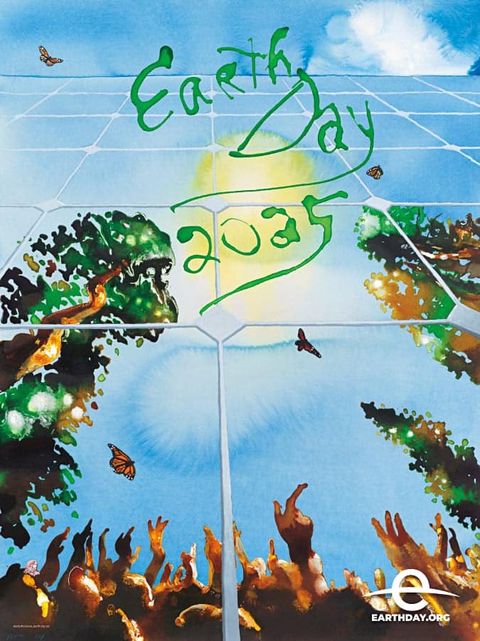 2025 Earth Day Poster designed by renowned artist Alexis Rockman