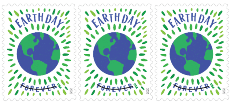 Earth Day Forever stamps, 2020.
