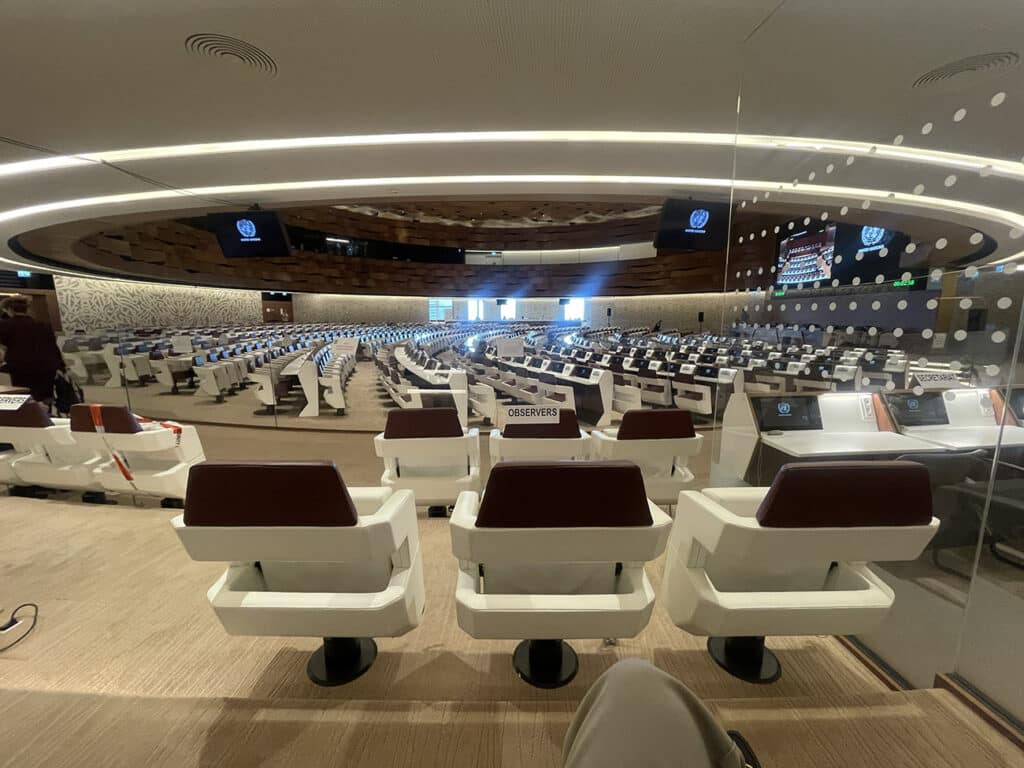 Contact Group room at Palais de Nation