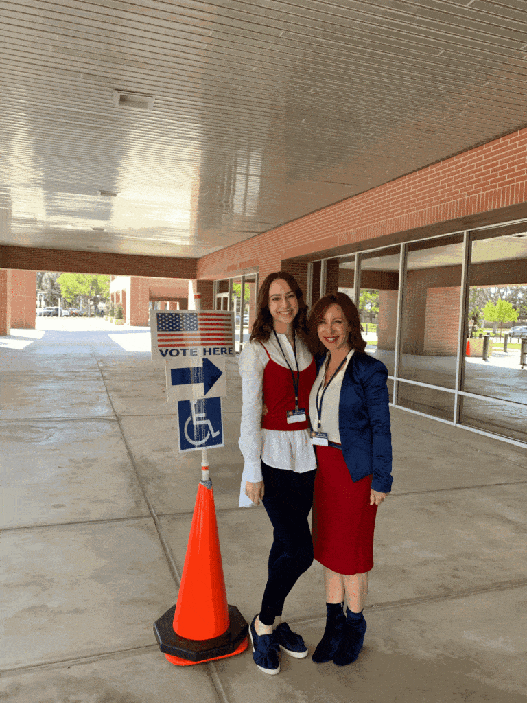 Terran Fielder and her mom, Election 2020
